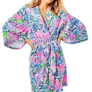New Lilly Pulitzer Elaine Velour Robe Small/Medium
